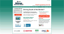 Desktop Screenshot of mexicaninsurancestore.com